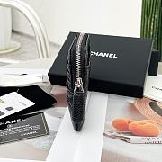 Chanel Card Holder Black Caviar Silver 11x9.5x1.5cm - 4