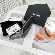 Chanel Card Holder Black Caviar Silver 11x9.5x1.5cm - 3