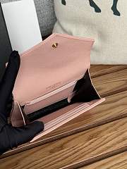 YSL Wallet Card Holder Pink Caviar Gold 13x9x3cm - 5