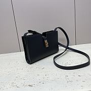 Celine Mini Crossbody Bag Black 18x12x3.5cm - 3