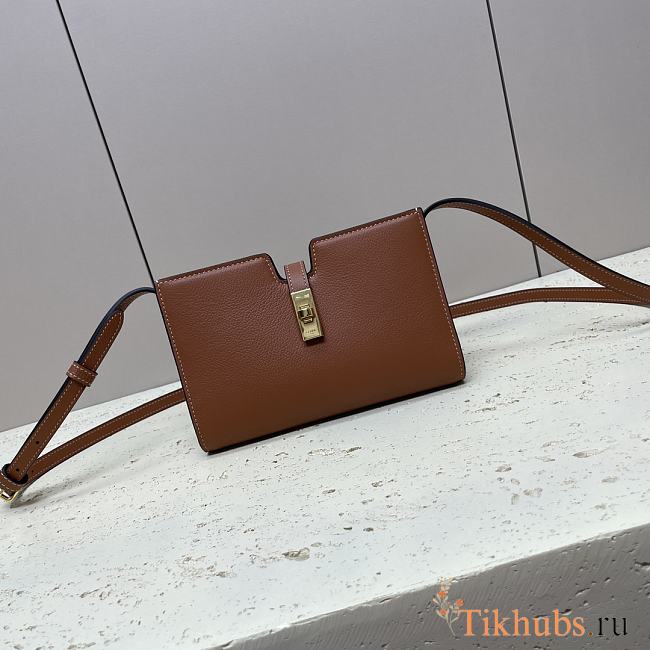 Celine Mini Crossbody Bag Tan 18x12x3.5cm - 1