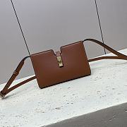 Celine Mini Crossbody Bag Tan 18x12x3.5cm - 1