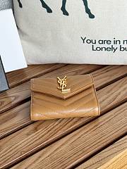 YSL Small Envelope Wallet Caramel Gold 13x9x3cm - 2