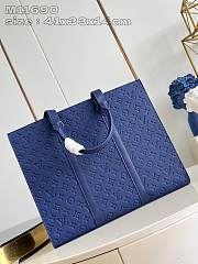 Louis Vuitton LV Sac Plat 24H Navy Blue 41 x 33 x 14 cm - 4