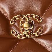 Chanel 19 Flap Bag Brown Gold 30cm - 4