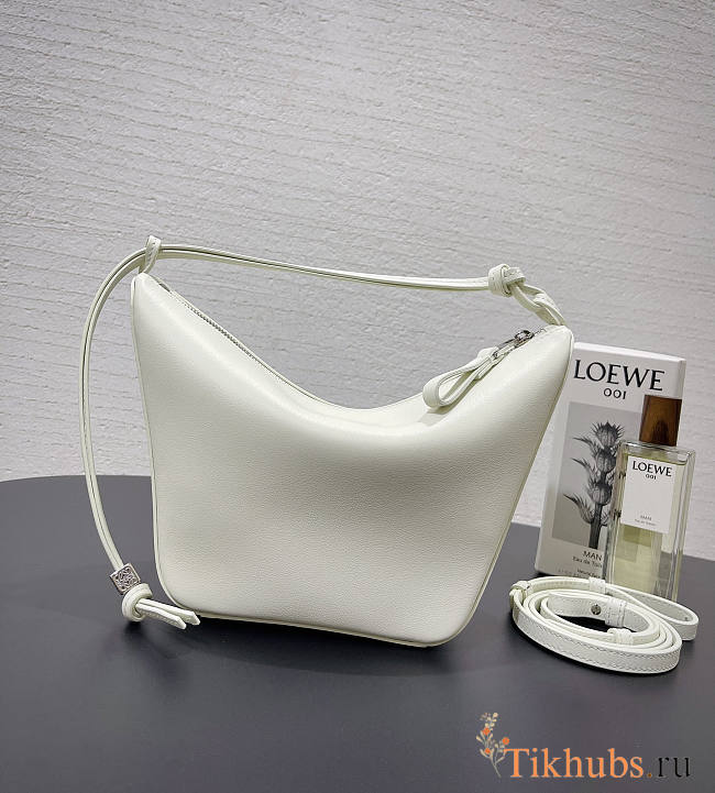 Loewe Hammock Hobo Bag White 28x17x9.5cm - 1