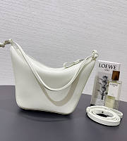 Loewe Hammock Hobo Bag White 28x17x9.5cm - 3