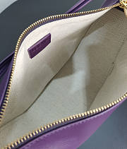 Loewe Hammock Hobo Bag Purple 28x17x9.5cm - 5