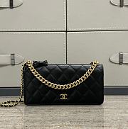 Chanel 24s Woc Flap Bag Black Caviar 18x3.5x10.5cm - 1