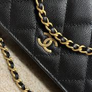 Chanel 24s Woc Flap Bag Black Caviar 18x3.5x10.5cm - 5