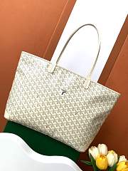 Goyard Tote Bag Zipper White 50x30x17m - 1