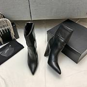 YSL Ankle Black Boots Heel 9cm - 5