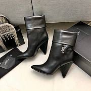 YSL Ankle Black Boots Heel 9cm - 2