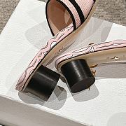 Dior Dway Heeled Slide Pale Pink Heel 3.5cm - 3