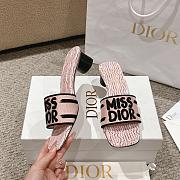 Dior Dway Heeled Slide Pale Pink Heel 3.5cm - 2