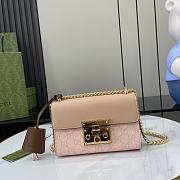 Gucci Padlock Small Shoulder Bag Pink 20x12x8cm - 1