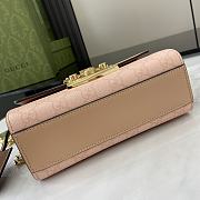 Gucci Padlock Small Shoulder Bag Pink 20x12x8cm - 2