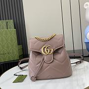 Gucci GG Marmont Matelasse Backpack Pink 19x20x11cm - 1