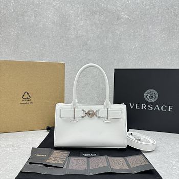 Versace Medusa Small Top Handle Bag White 22x6x14cm