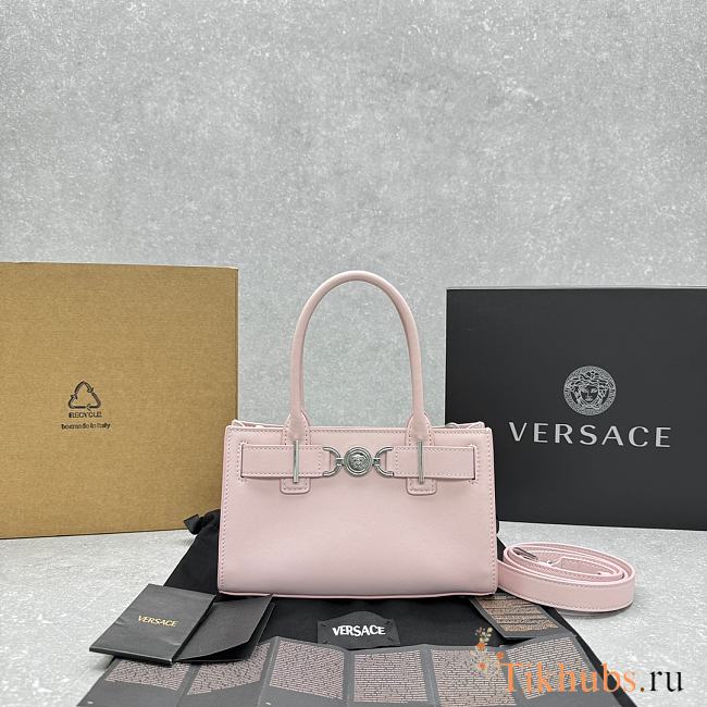 Versace Medusa Small Top Handle Bag Pink 22x6x14cm - 1