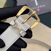 Gucci White Belt 3cm - 4