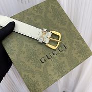 Gucci White Belt 3cm - 3