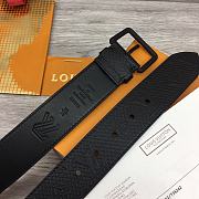 Louis Vuitton LV Black Belt width 4cm - 4