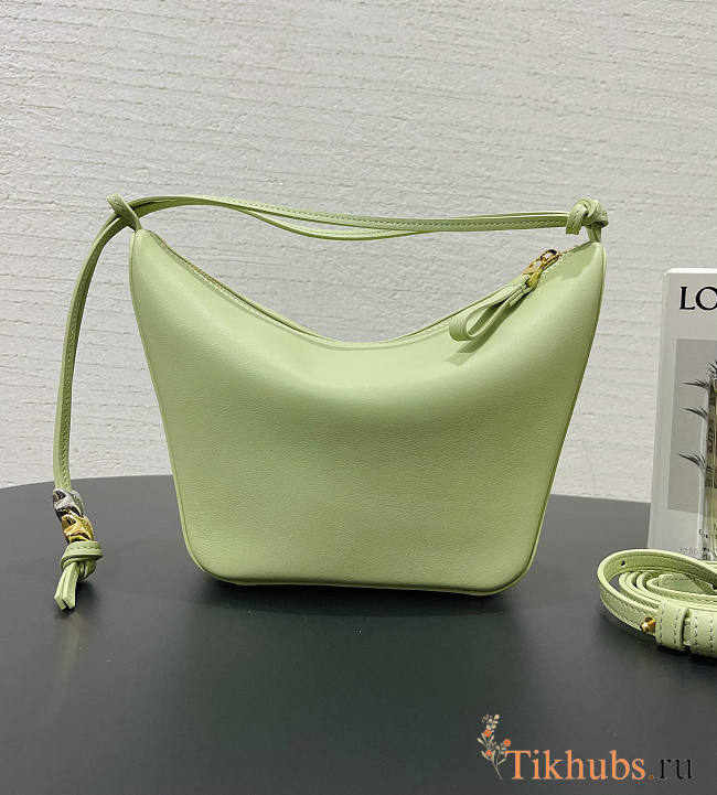 Loewe Hammock Hobo Bag Light Green 28x17x9.5cm - 1