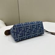 Fendi Mini By The Way Denim Blue Bag 20x9x12cm - 5