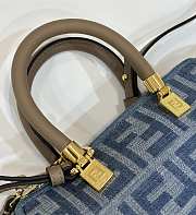 Fendi Mini By The Way Denim Blue Bag 20x9x12cm - 4