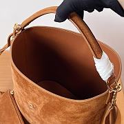 Celine Louise Medium Bag Suede Brown 23.5x24x16cm - 5