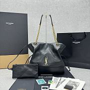 YSL Jamie 4.3 Large Pochon Black Leather Bag 34x27x3cm - 1