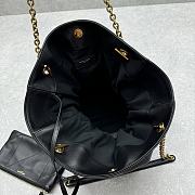 YSL Jamie 4.3 Large Pochon Black Leather Bag 34x27x3cm - 4