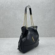 YSL Jamie 4.3 Large Pochon Black Leather Bag 34x27x3cm - 2