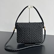 Bottega Veneta Swing Black Lambskin 25x19x6cm - 3