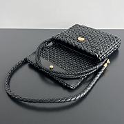 Bottega Veneta Swing Black Lambskin 25x19x6cm - 4