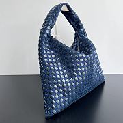 Bottega Veneta Large Hop Bag Denim Blue 54x24x13cm - 6