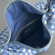 Bottega Veneta Large Hop Bag Denim Blue 54x24x13cm - 4