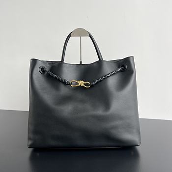 Bottega Veneta Andiamo Bag Black Leather 42x35x18cm