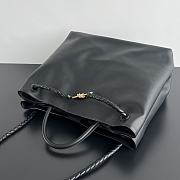 Bottega Veneta Andiamo Bag Black Leather 42x35x18cm - 6