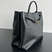 Bottega Veneta Andiamo Bag Black Leather 42x35x18cm - 5