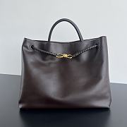 Bottega Veneta Andiamo Bag Brown Leather 42x35x18cm - 1