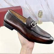 Ferragamo Ree Bit Loafer Brown - 2