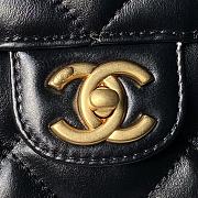 Chanel Bowling Bag Black 33x21.5x14.5cm - 3