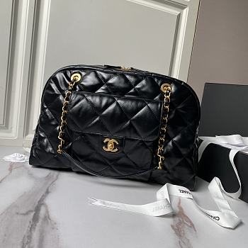 Chanel Large Bowling Bag Black 44x28x15.5cm