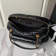 Chanel Large Bowling Bag Black 44x28x15.5cm - 6