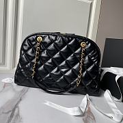 Chanel Large Bowling Bag Black 44x28x15.5cm - 4