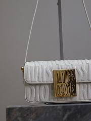 Dior Miss Flap Bag White Miss Allover Calfskin 22 x 11 x 6 cm - 2