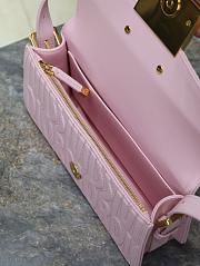 Dior Miss Flap Bag Pink Miss Allover Calfskin 22 x 11 x 6 cm - 3