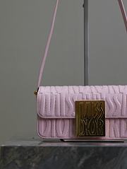 Dior Miss Flap Bag Pink Miss Allover Calfskin 22 x 11 x 6 cm - 2